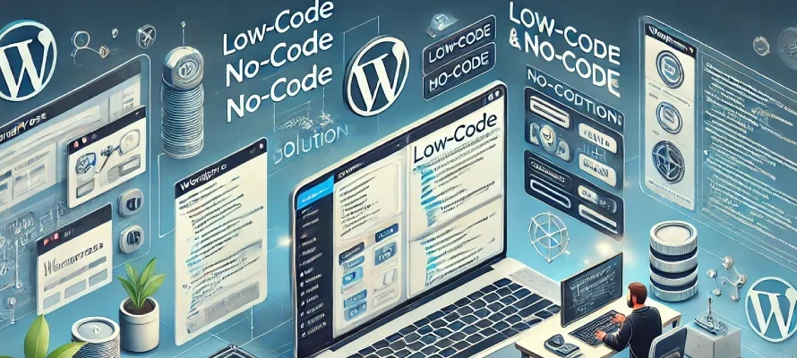 What are low-code and no-code solutions for WordPress development?