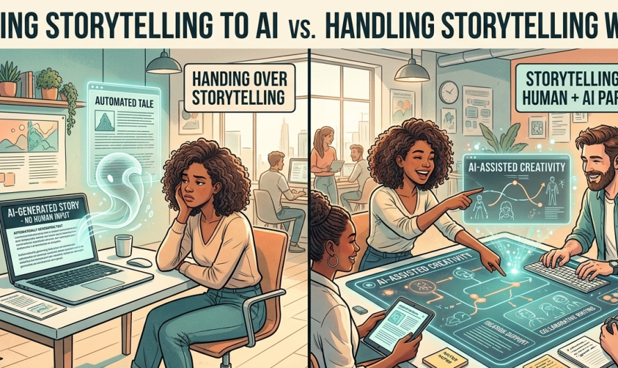 Handing Storytelling to AI vs Handling Storytelling with AI